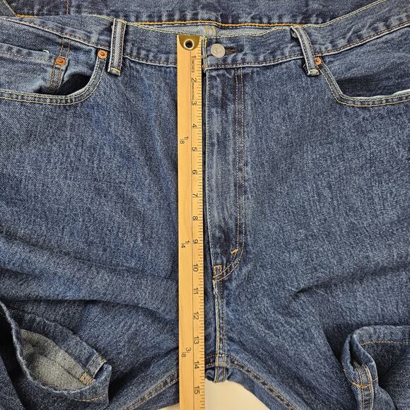 Levi's 569 Jeans Men's 40x29* Loose Straight Fit Dark Wash Denim Rigid Cotton - Picture 9 of 11